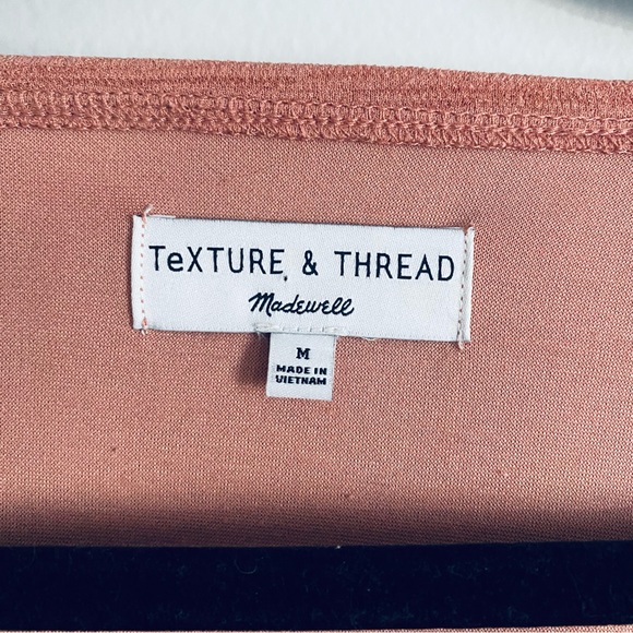 Texture & Thread Madewell Women's Terra Cotta Crepe Wrap Top Size Medium K3979 - Picture 5 of 8